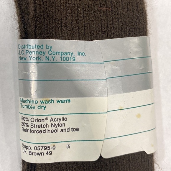 5 for $25 Vintage NOS j c Penney socks - Picture 3 of 3